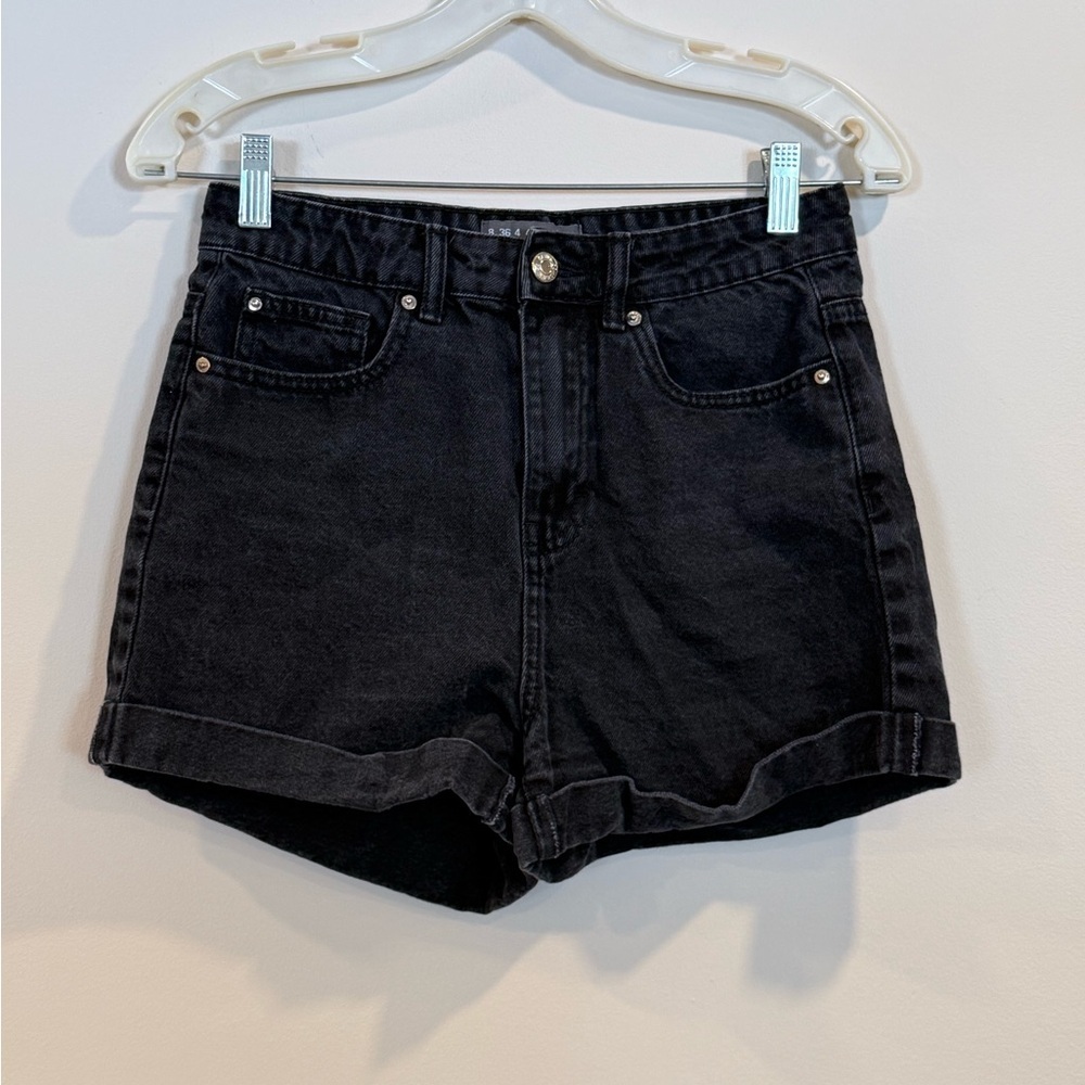 🔥Primark Classic Black Denim Women's Shorts Size 4 EUC🔥